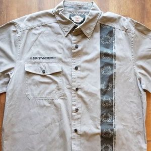 Harley Davidson Short Sleeve Mechanic Shop Shirt
